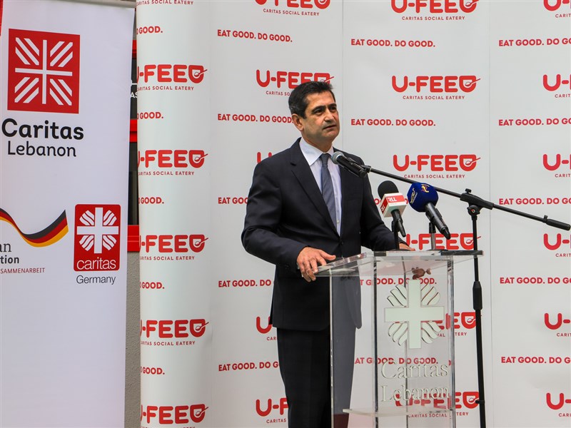 كاريتاس افتتحت U-Feed في الدكوانة برعاية الوزير قيومجيان